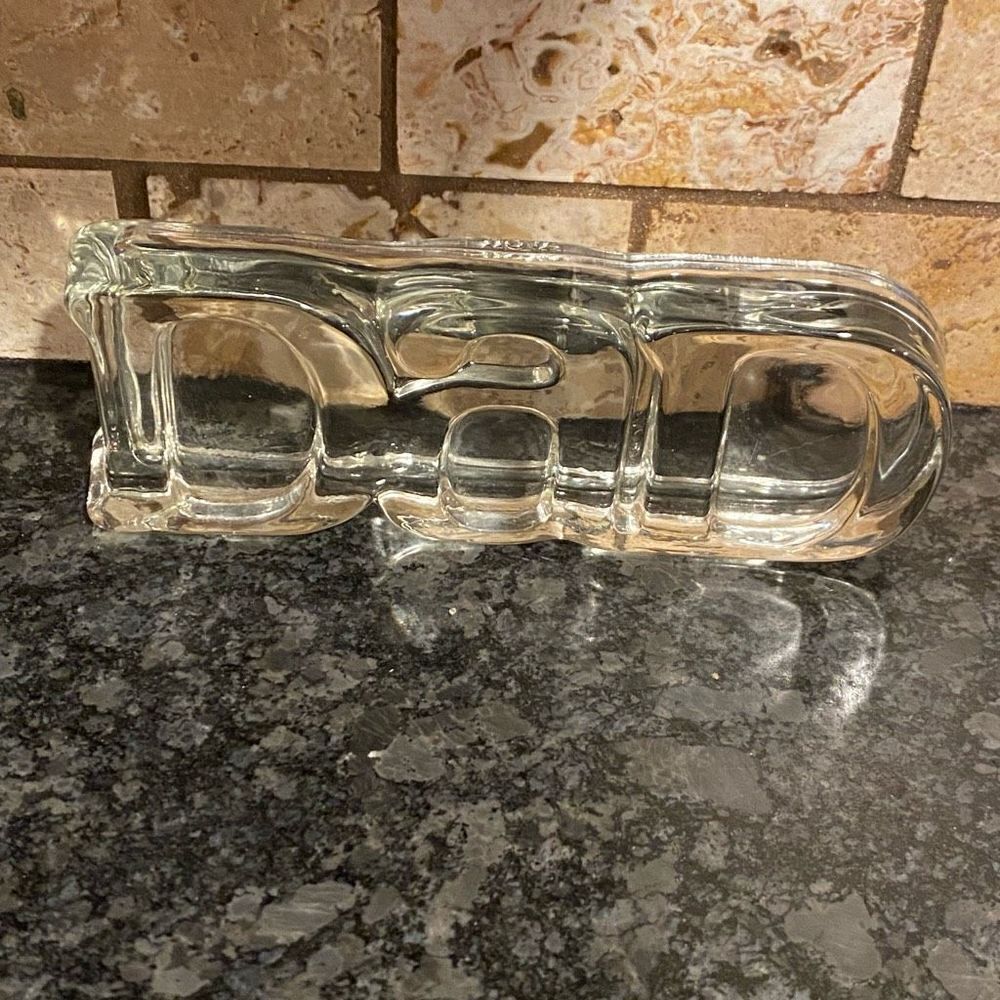 Avon Glass DAD Paperweight by Fostoria 1980’s